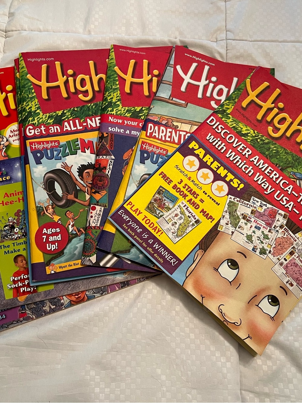 Lot of 5 2009-2020 Highlights magazines